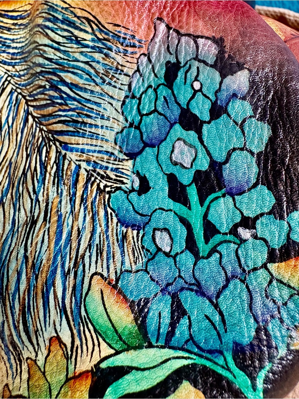 🐴🩵💚 Hand Painted Horse Purse 👜 - Picture 8 of 9